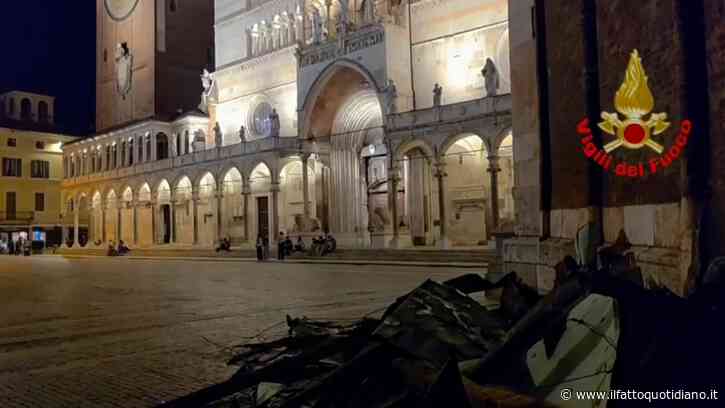 Tromba d’aria e grandine travolgono Cremona: crollata la guglia del Duomo, famiglie evacuate e 10mila auto colpite. Più di 40 feriti