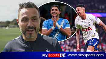 'All our new players are bomba signings!' | De Zerbi hails Spurs' summer business