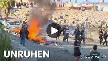 Spanier zerstören Migrantenlager in Ceuta – Video zeigt Ausschreitungen