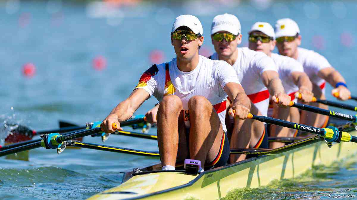 "Geiles Rennen!": Deutscher Doppel-Vierer holt WM-Silber