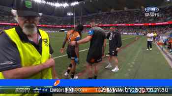 Luai limps off the field