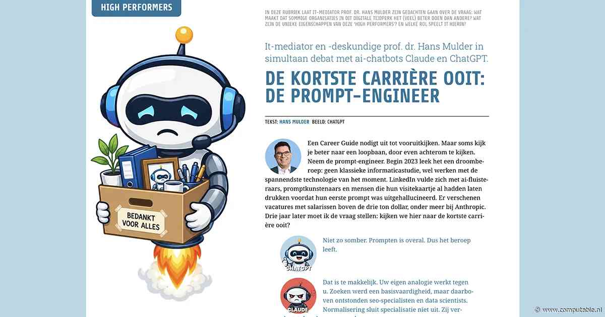 De kortste carrière ooit: de prompt-engineer