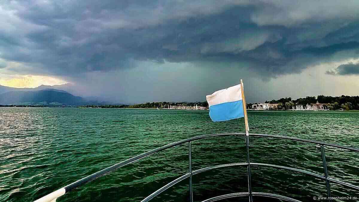 Vier Boote in Seenot – Wasserschutzpolizei während Unwetter am Chiemsee gefordert