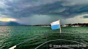 Vier Boote in Seenot – Wasserschutzpolizei während Unwetter am Chiemsee gefordert