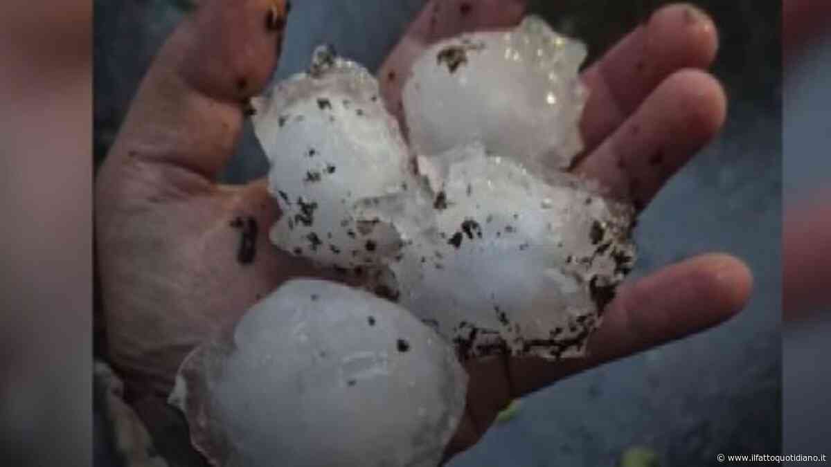 A Brescia chicchi di grandine come palline da tennis: video