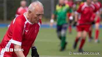Hockey player first to represent England at 90