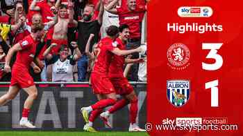 Middlesbrough hand West Brom first defeat of season