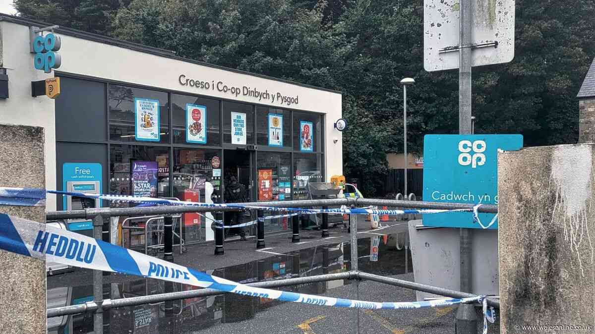 Co-op store cordoned off by police in Tenby following incident