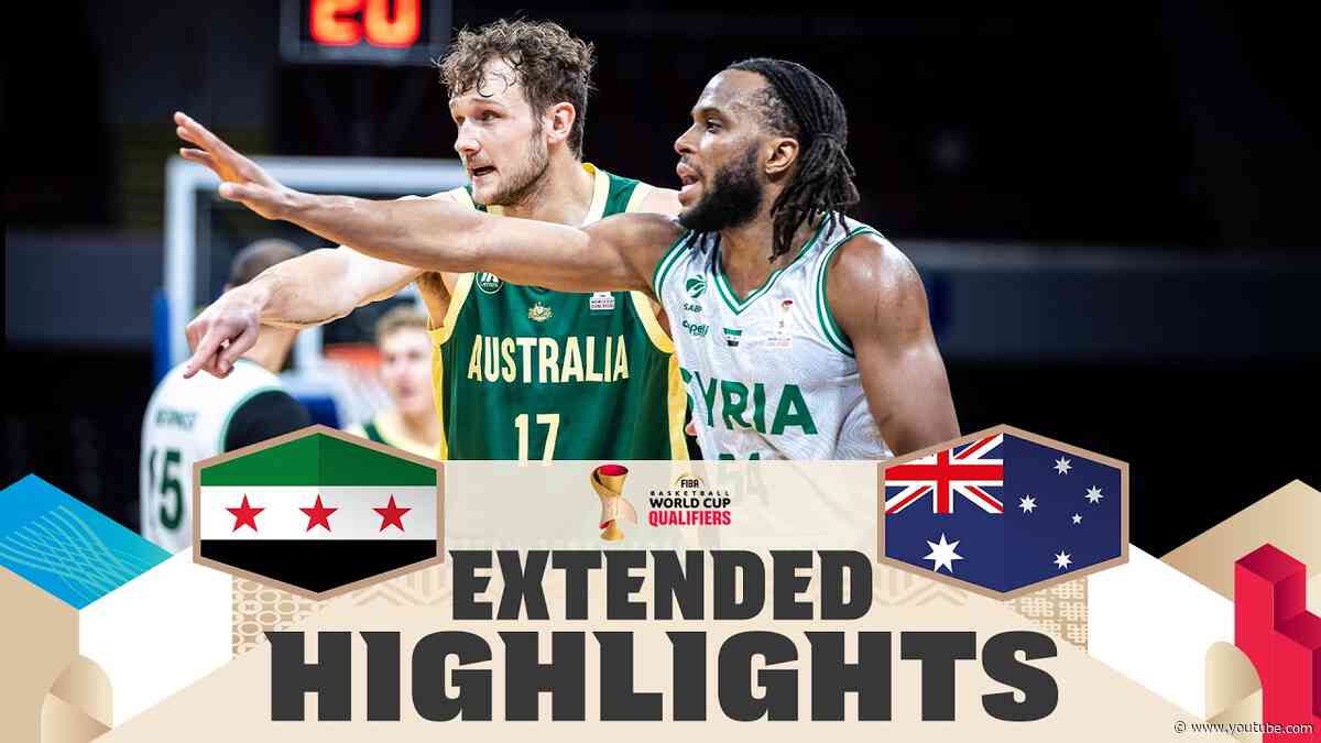 Syria 🇸🇾 v Australia 🇦🇺 | Extended Highlights | FIBA Basketball World Cup 2027 Asian Qualifiers