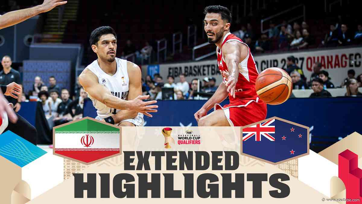 Iran 🇮🇷 v New Zealand 🇳🇿 | Extended Highlights | FIBA Basketball World Cup 2027 Asian Qualifiers