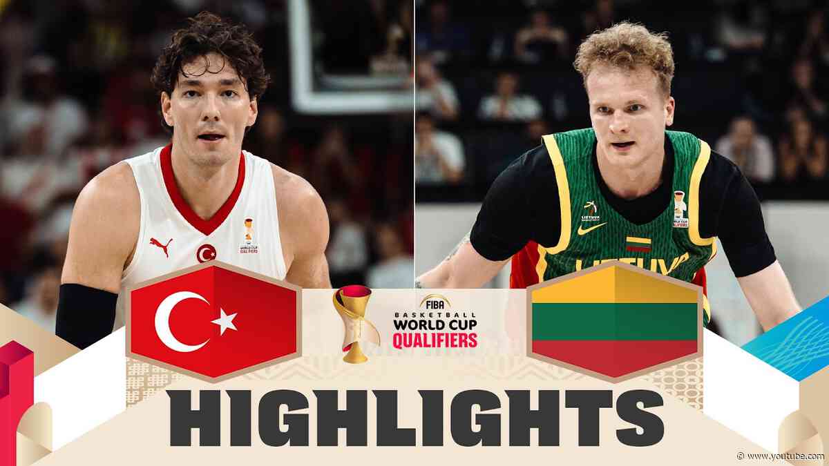 Türkiye 🇹🇷 v Lithuania 🇱🇹 | Highlights | FIBA Basketball World Cup 2027 European Qualifiers