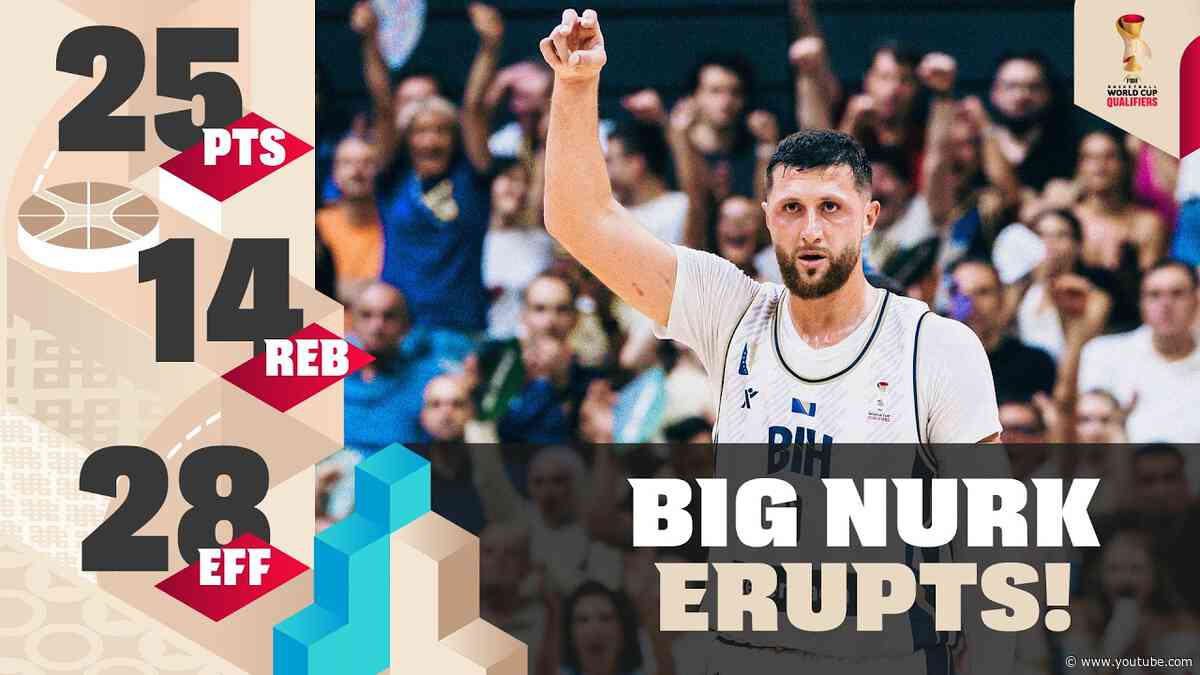 Jusuf Nurkic takes down Italy! 💪 | 🇧🇦 BIH v ITA 🇮🇹 2027 #FIBAWC Qualifiers