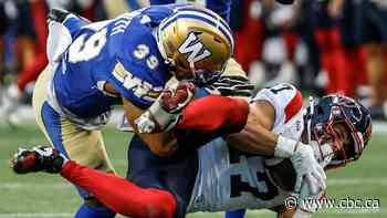 Blue Bombers defeat Alouettes 44-28, snapping Montreal's 7-game win streak