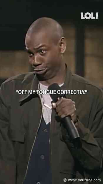 Only Dave Chappelle can pull off a bit like this 😂