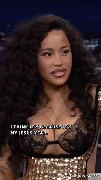 #CardiB is in her Jesus year ✨ #FallonTonight