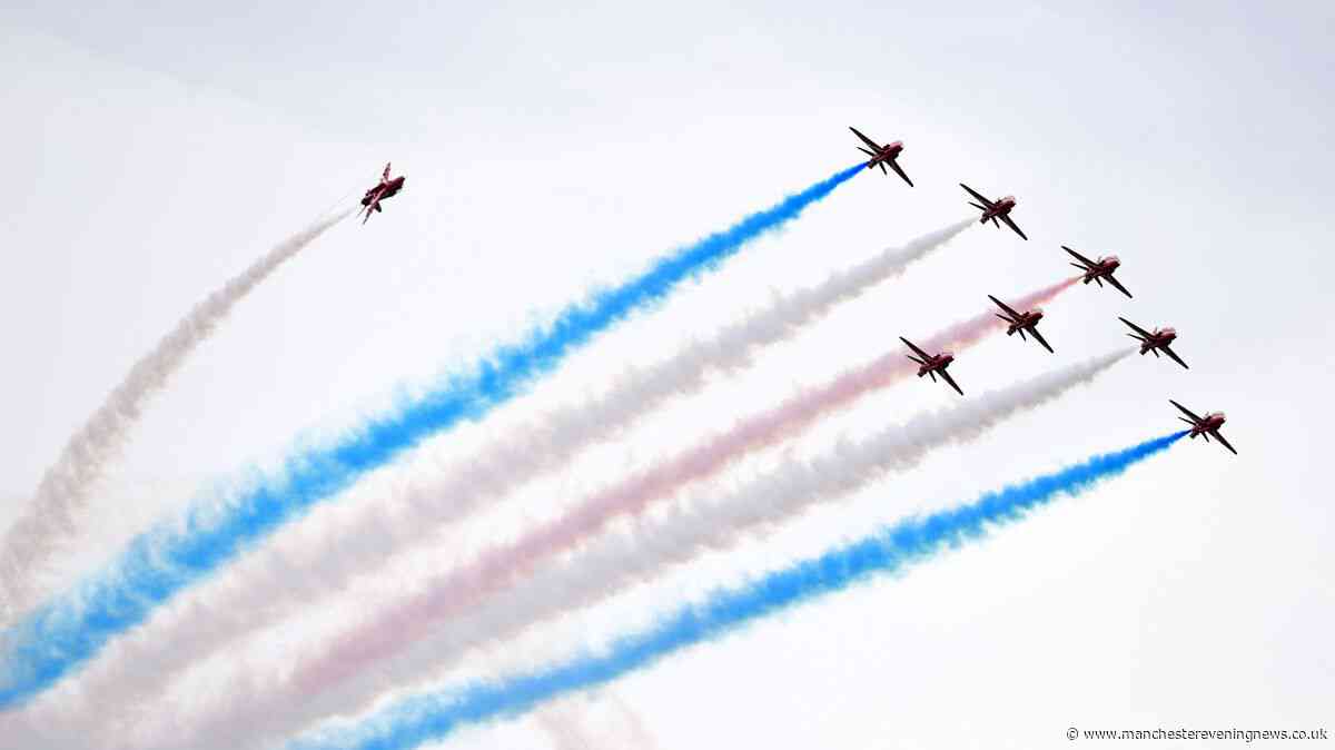 Where and when to see Red Arrows over Greater Manchester tomorrow after Southport Airshow update