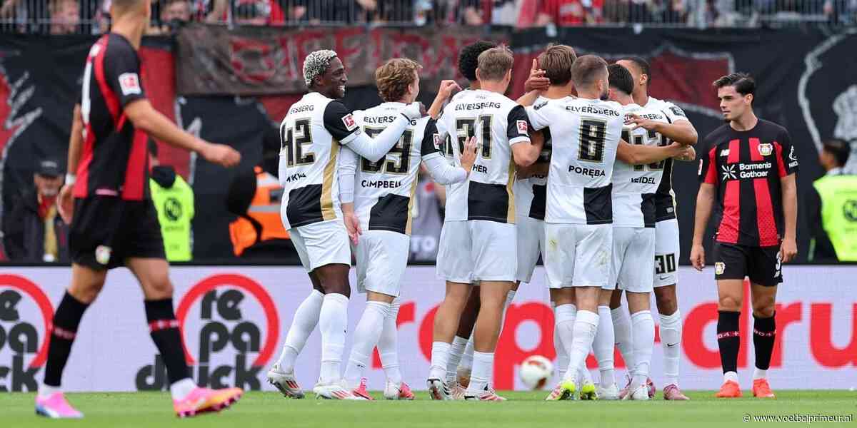 Leverkusen verliest bij sensationele entree Elversberg, Dallinga goud waard