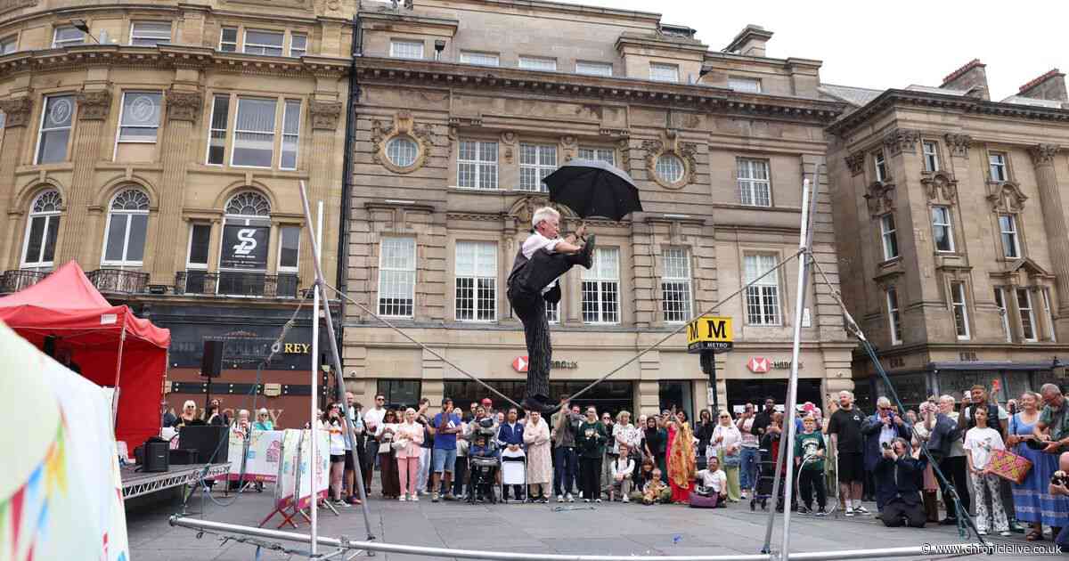 Newcastle Mela: Live performances at Grey's Monument as part of preview event 'Mela in the City'
