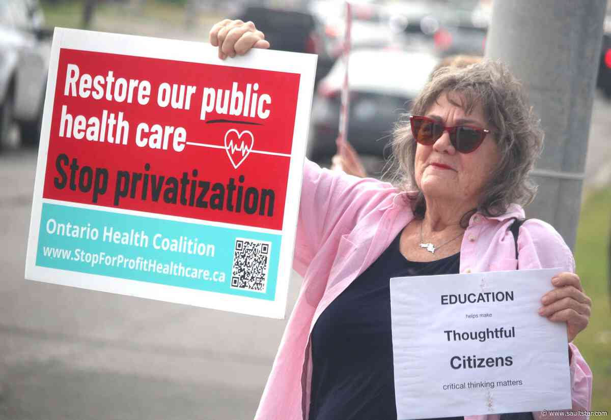 Protester sick of provincial health direction