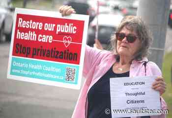 Protester sick of provincial health direction