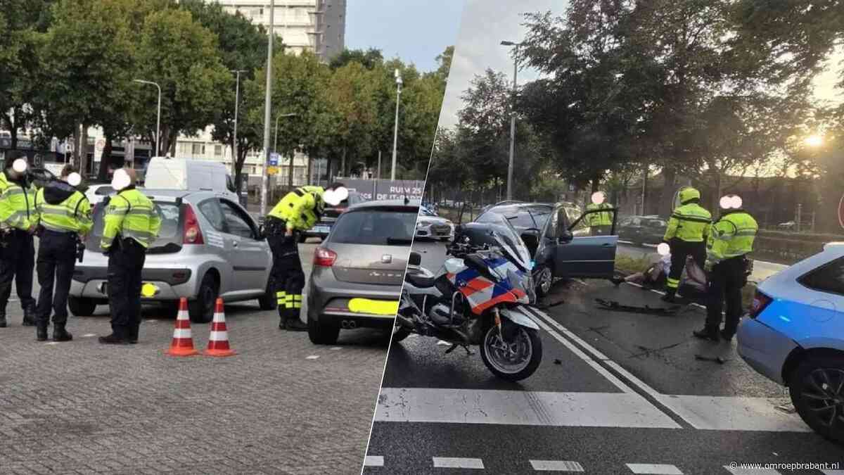 Vluchter veroorzaakt crash en tien bestuurders onder invloed bij controle