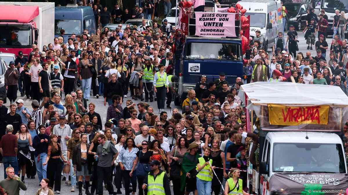 „Demo Rave“ am Sonnabend: Technofans ziehen tanzend durch Hamburg