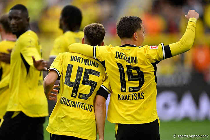 🕺 BVB dance with HSV! Greek duo strike up the sirtaki
