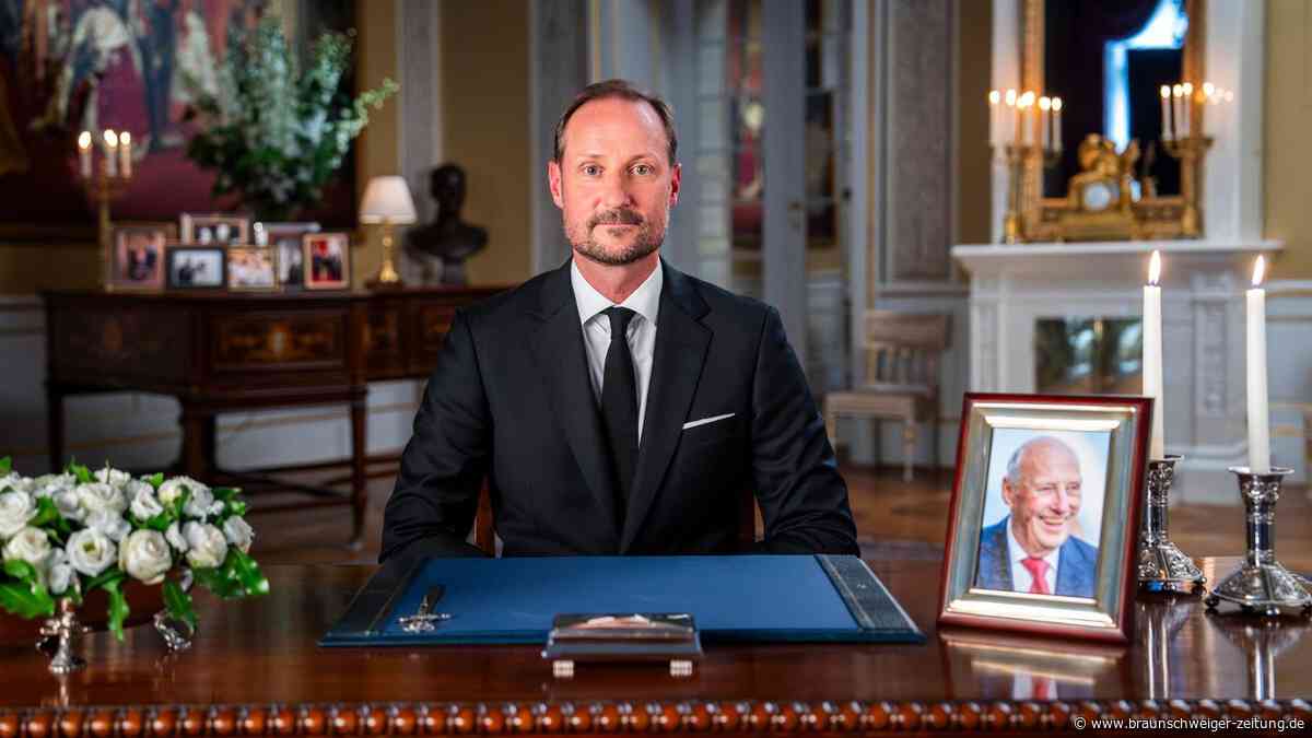 Erste Rede als König: Bei diesen Worten versagt Haakon die Stimme