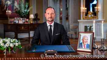 Erste Rede als König: Bei diesen Worten versagt Haakon die Stimme