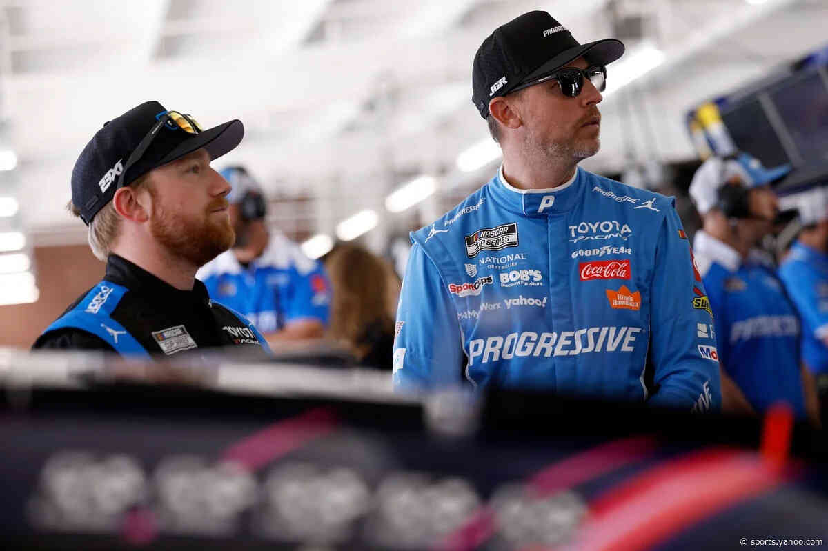 Denny Hamlin got asked what he thinks of Tyler Reddick right next to Tyler Reddick
