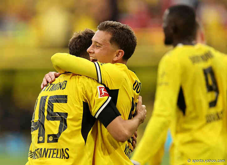 Dortmund win Bundesliga opener as Greek duo shine, watch 🎥
