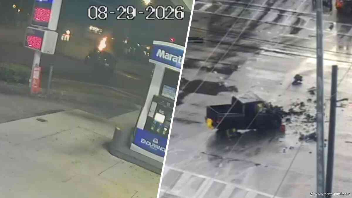 Video shows deadly crash involving pickup truck and flatbed semi in Palmetto Bay