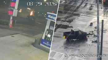 Video shows deadly crash involving pickup truck and flatbed semi in Palmetto Bay