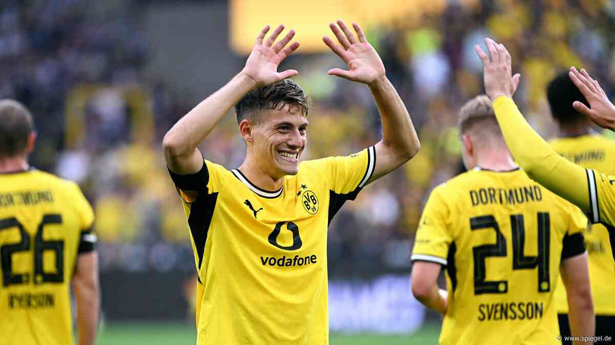 Fußball-Bundesliga: Borussia Dortmund siegt über den Hamburger SV dank Konstantinos Karetsas und Giannis Konstantelias