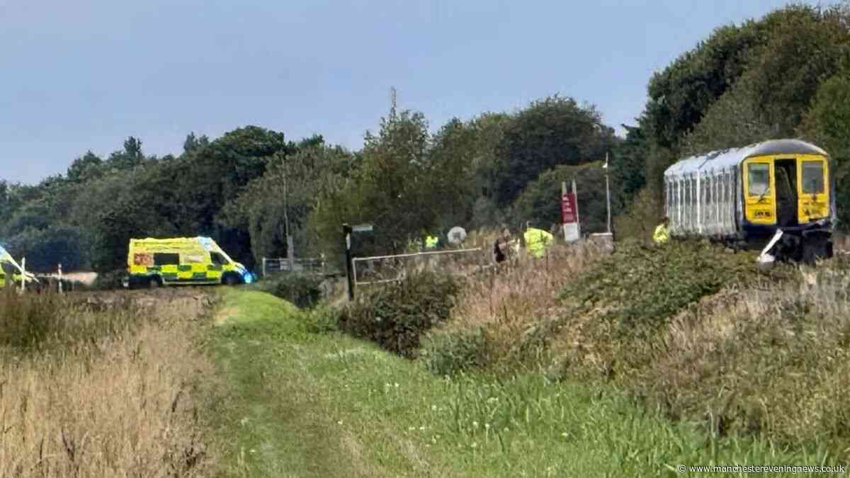 Man killed after train crashes into van at Lancashire level crossing with passengers hurt