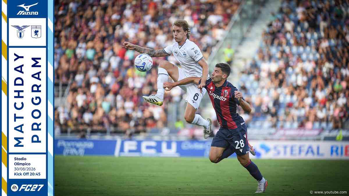 📘 NICOLÒ ROVELLA AL MATCH PROGRAM DI LAZIO-GENOA