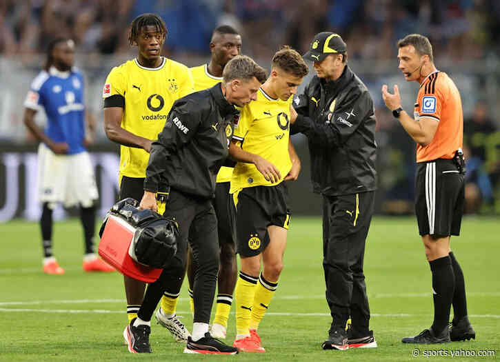 Borussia Dortmund fear Giannis Konstantelias may have suffered ACL tear