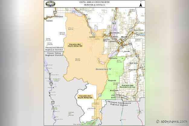 Evacuation orders, alerts downgraded in response to Ainslie Creek fire between Highways 1 and 5