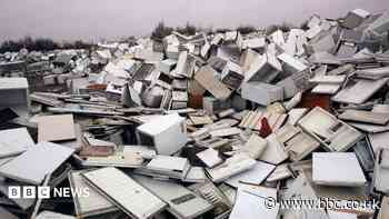 Mountain of broken fridges growing across England and Wales