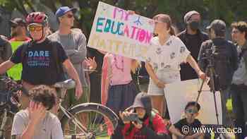 Teachers, parents, supporters rally across Ontario against province's education policy