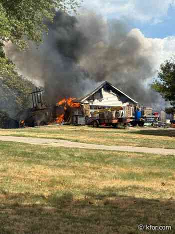 UPDATE: Fire crews extinguish large house fire near Nicoma Park