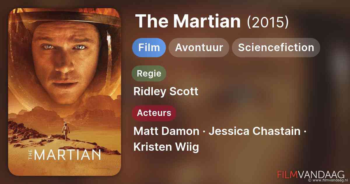 The Martian [20:00, SBS9, IMDb: 8.0]
