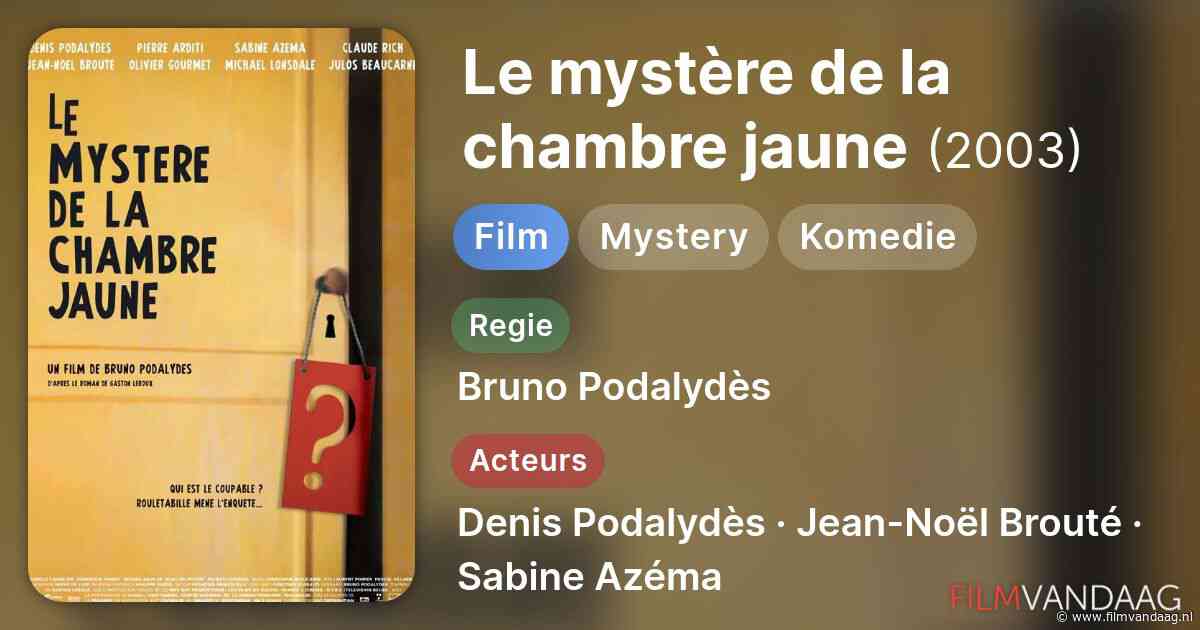 Le mystère de la chambre jaune [22:50, TV5MONDE, IMDb: 6.3]