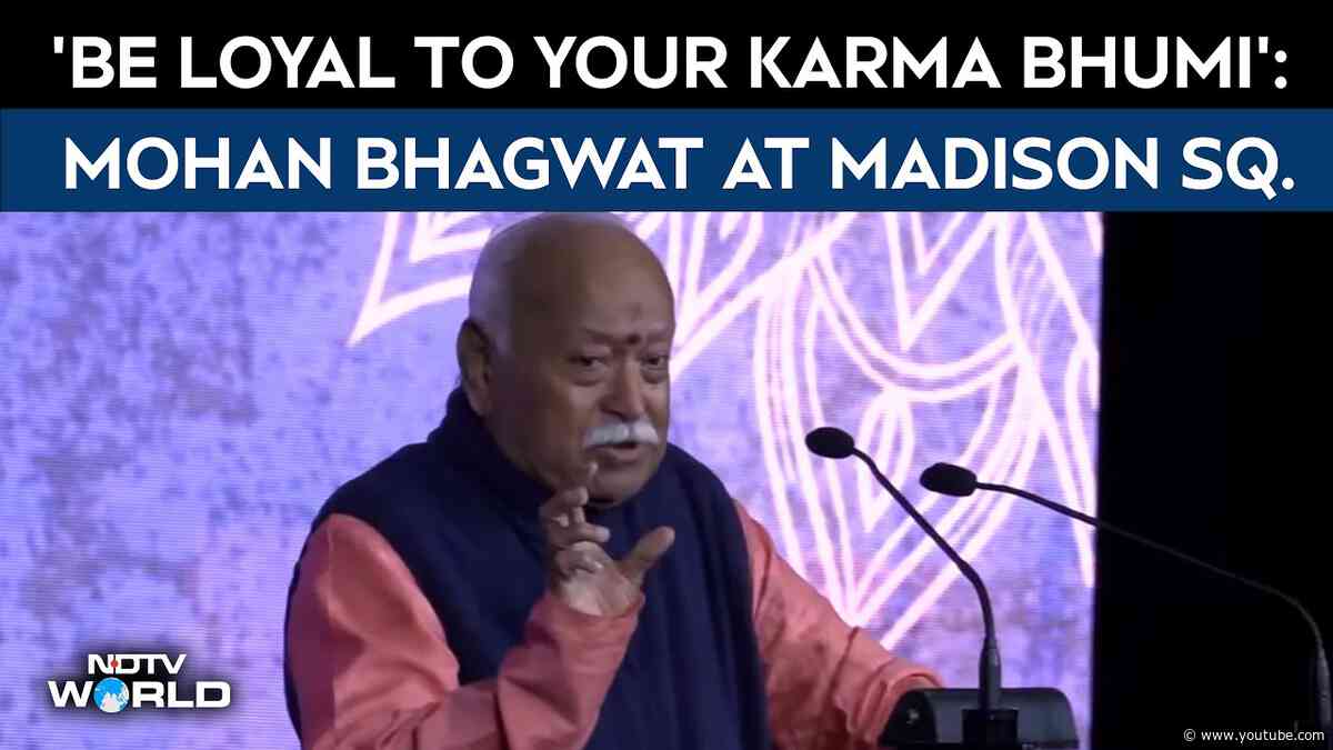 Mohan Bhagwat | 'Be Loyal To Your Karma Bhumi,' Says RSS Chief To Indian Expats In US
