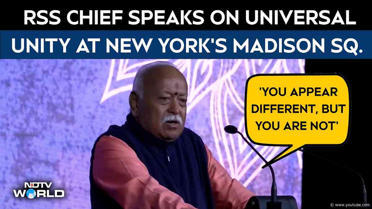 Mohan Bhagwat | 'You Appear Different, But You Are Not,' Says RSS Chief On Universal Unity