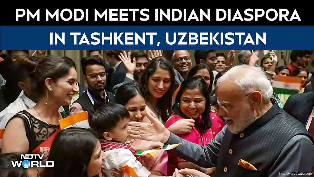PM Modi | PM Modi Meets Indian Diaspora In Tashkent, Receives Rousing Welcome