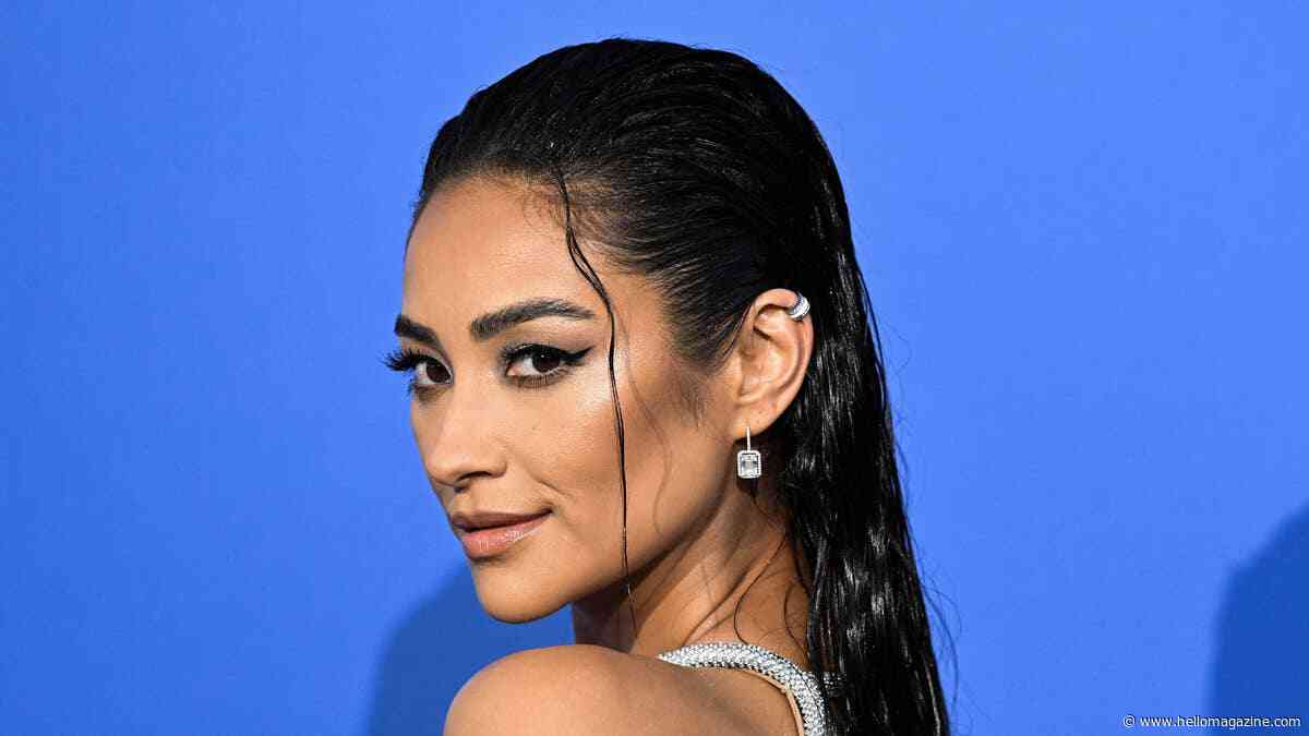 Shay Mitchell wows in tiny textured bikini in new photos