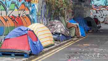 Inside the Deliveroo shanty town: People urinating in the street, drug use and terrified locals... we visit the tent encampment under a graffiti-covered bridge home to delivery drivers