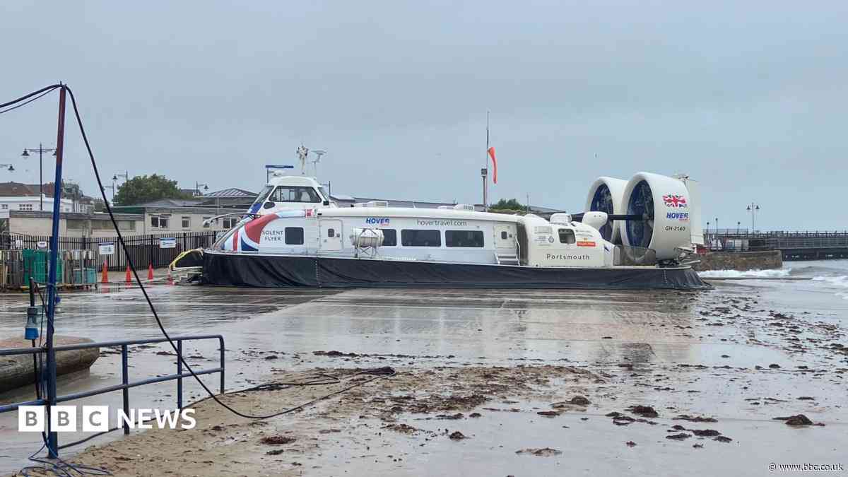 Hovercraft services cancelled due to weather