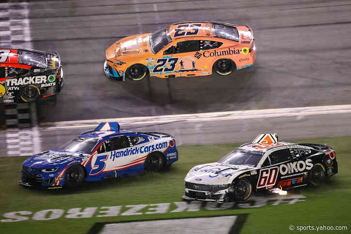 Shane van Gisbergen wins NASCAR Daytona first stage in crazy finish